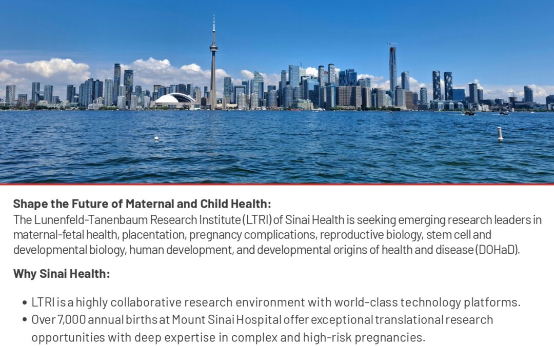 Principal Investigator Oppurtunity in Toronto